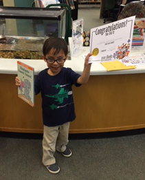 Gabriel at Chinn Park Library