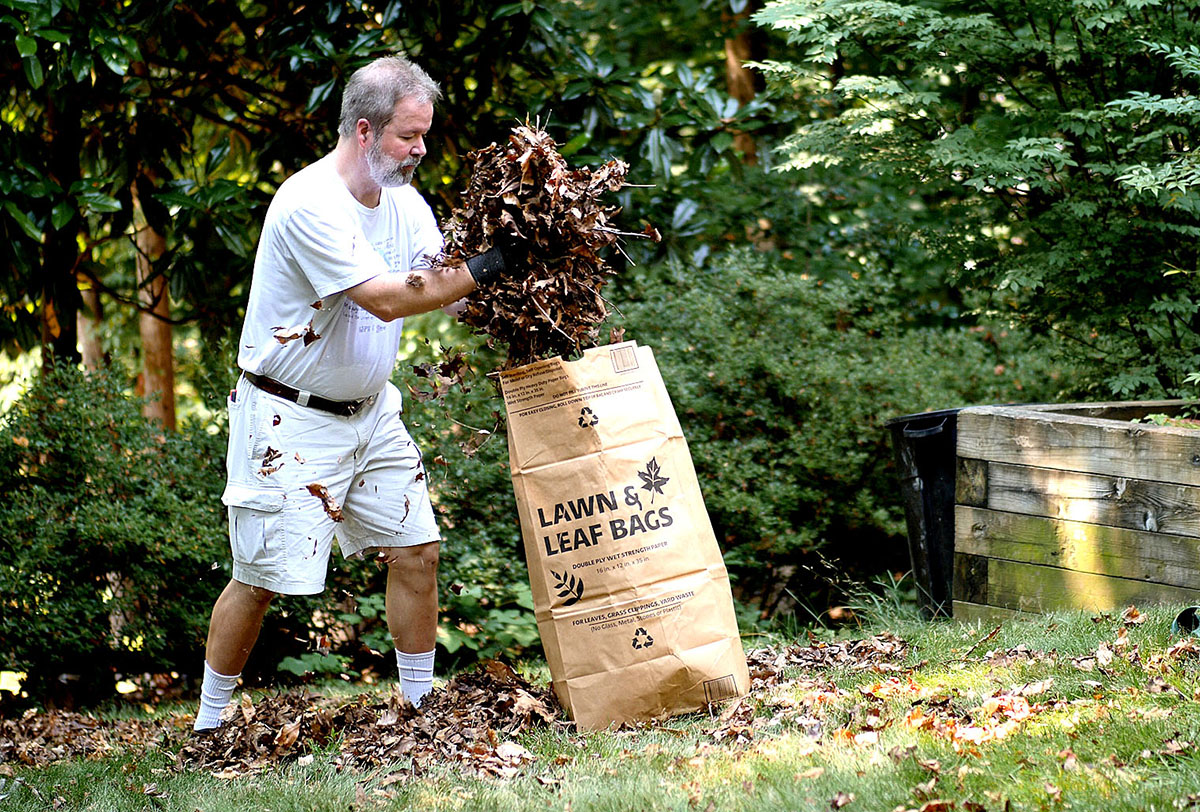 Canadian Tire 2Ply Recyclable Kraft Paper Lawn and Yard WasteLeaf Bags  20pk 110 L  Canadian Tire