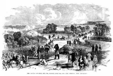 The Battle of Bull Run, VA., Sunday, July 21st, 1861—The Federal Army Advancing.
