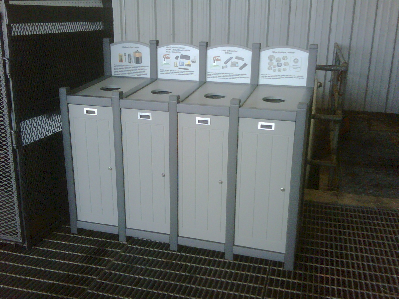 Battery bins at PW Landfill