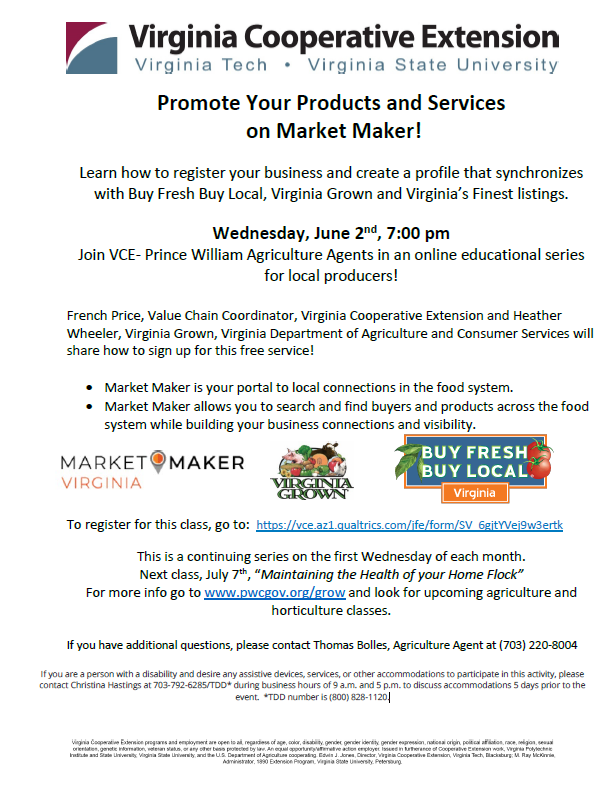 Flyer about June 2 Social Services Market Maker Event