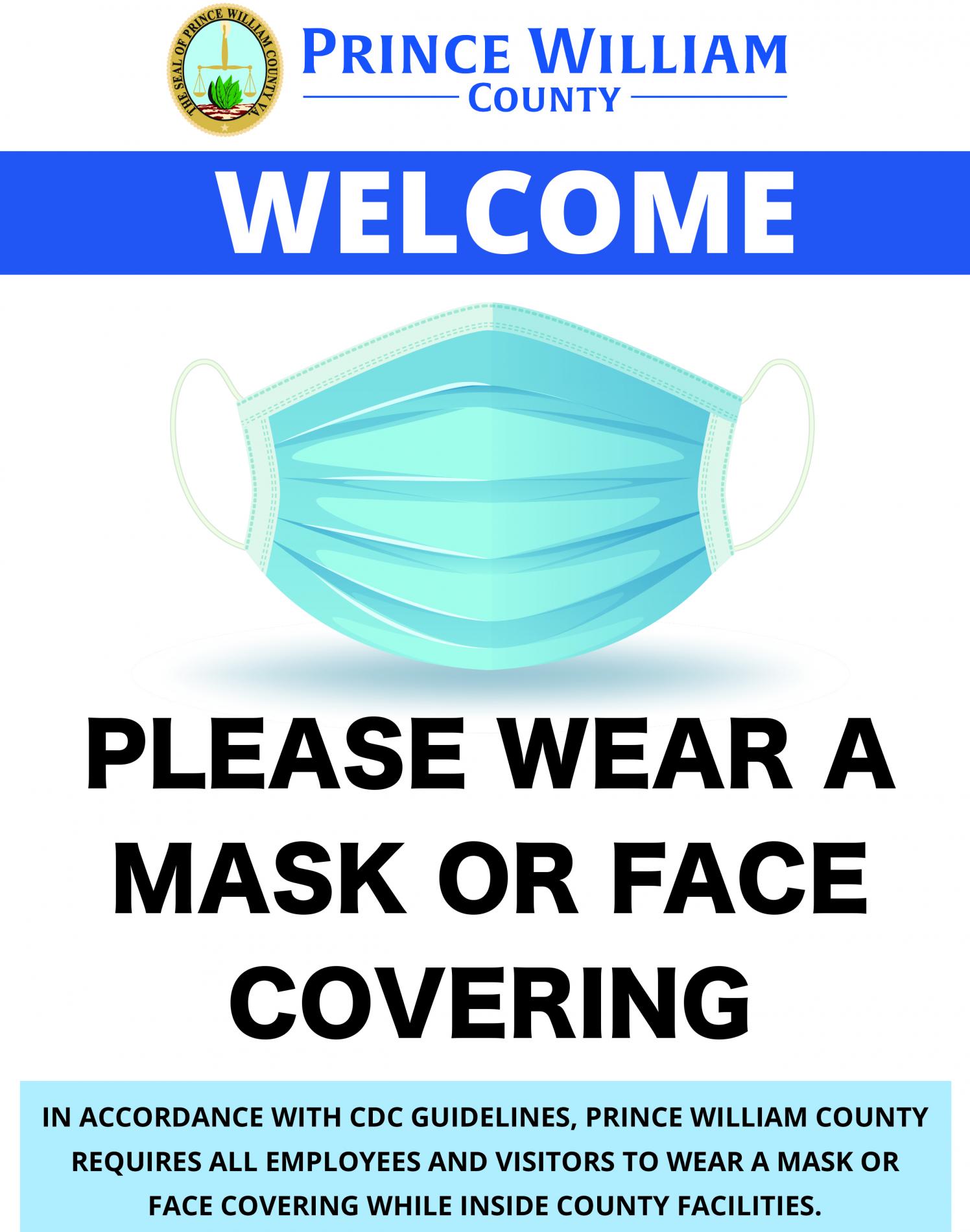 Please wear a mask or face covering