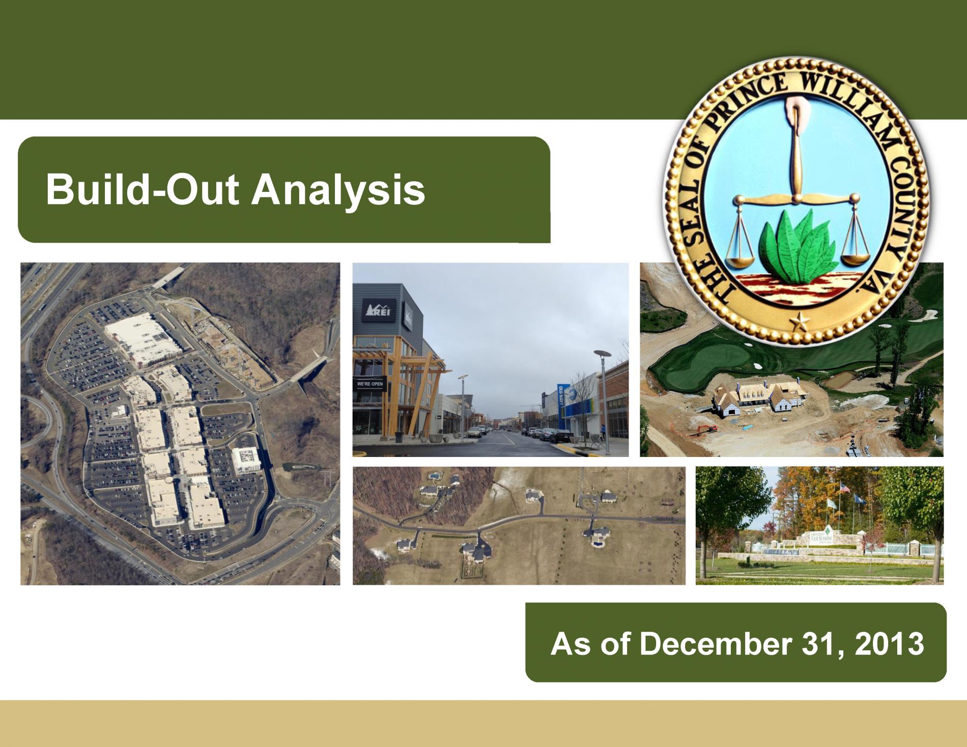 2013 Build-Out Analysis cover page
