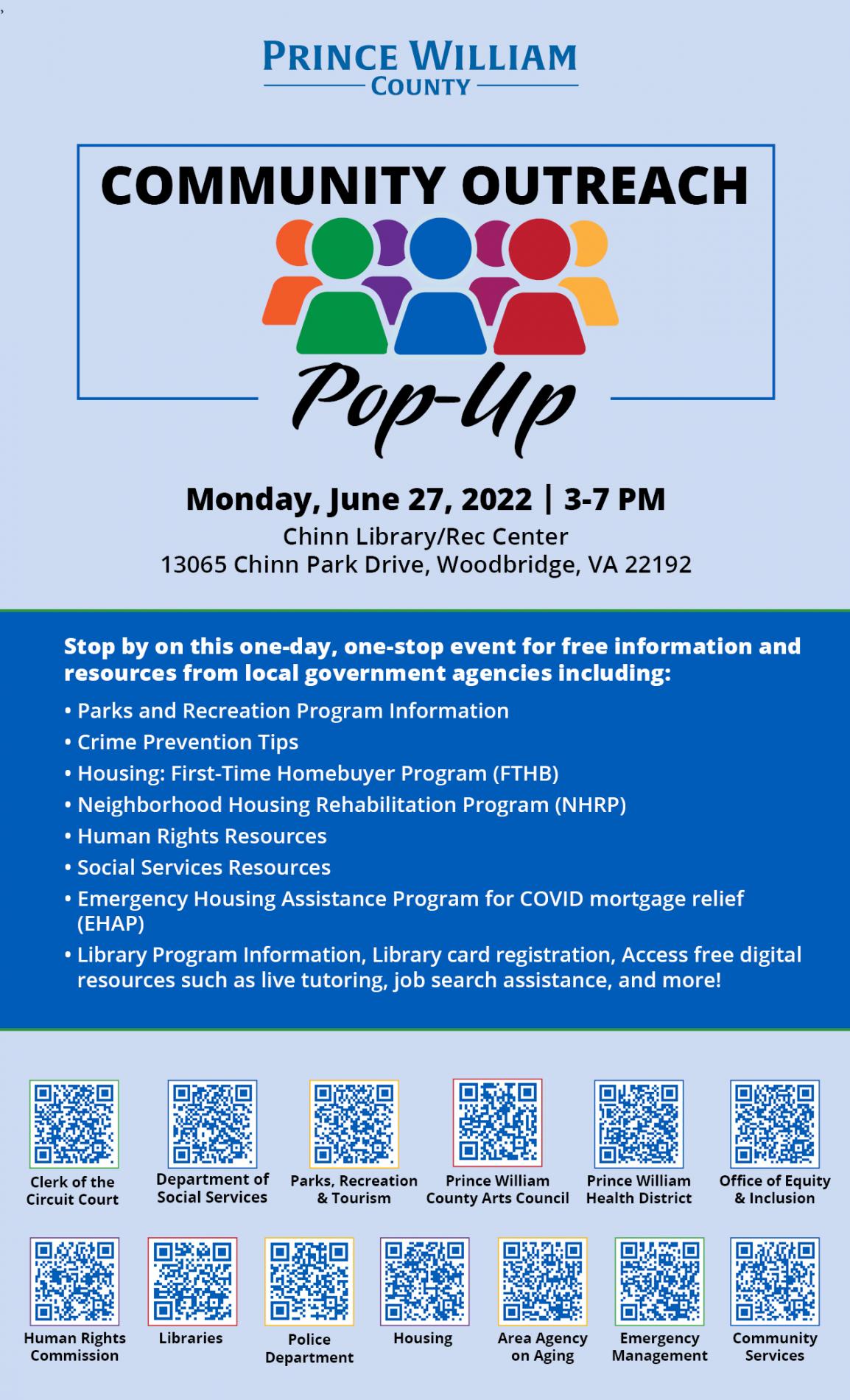 Community Outreach PopUp Event