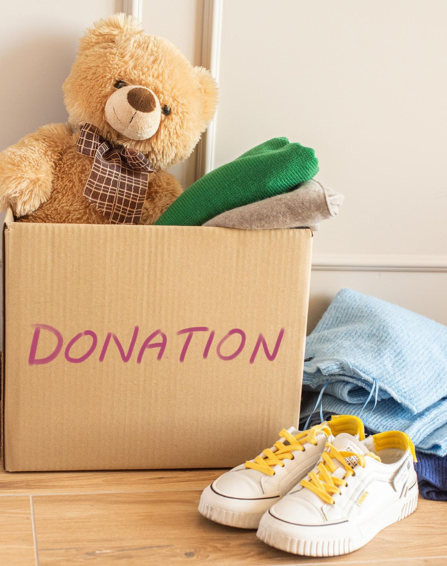 Donation items-shoes, clothes, etc