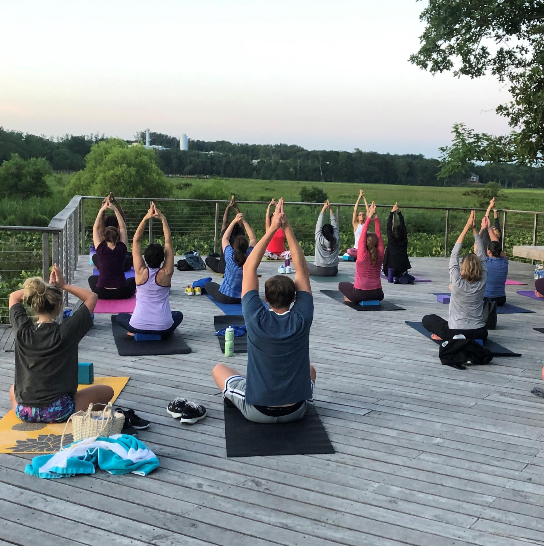 Outdoor Yoga Boardwalk