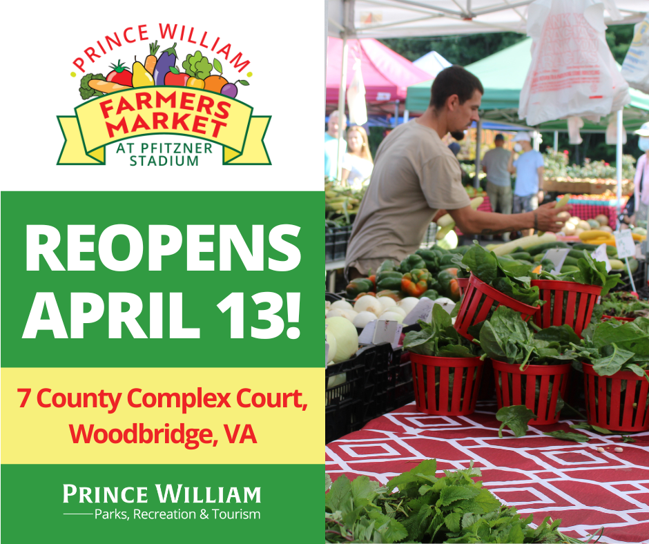 PW Farmers Market Reopens April 13