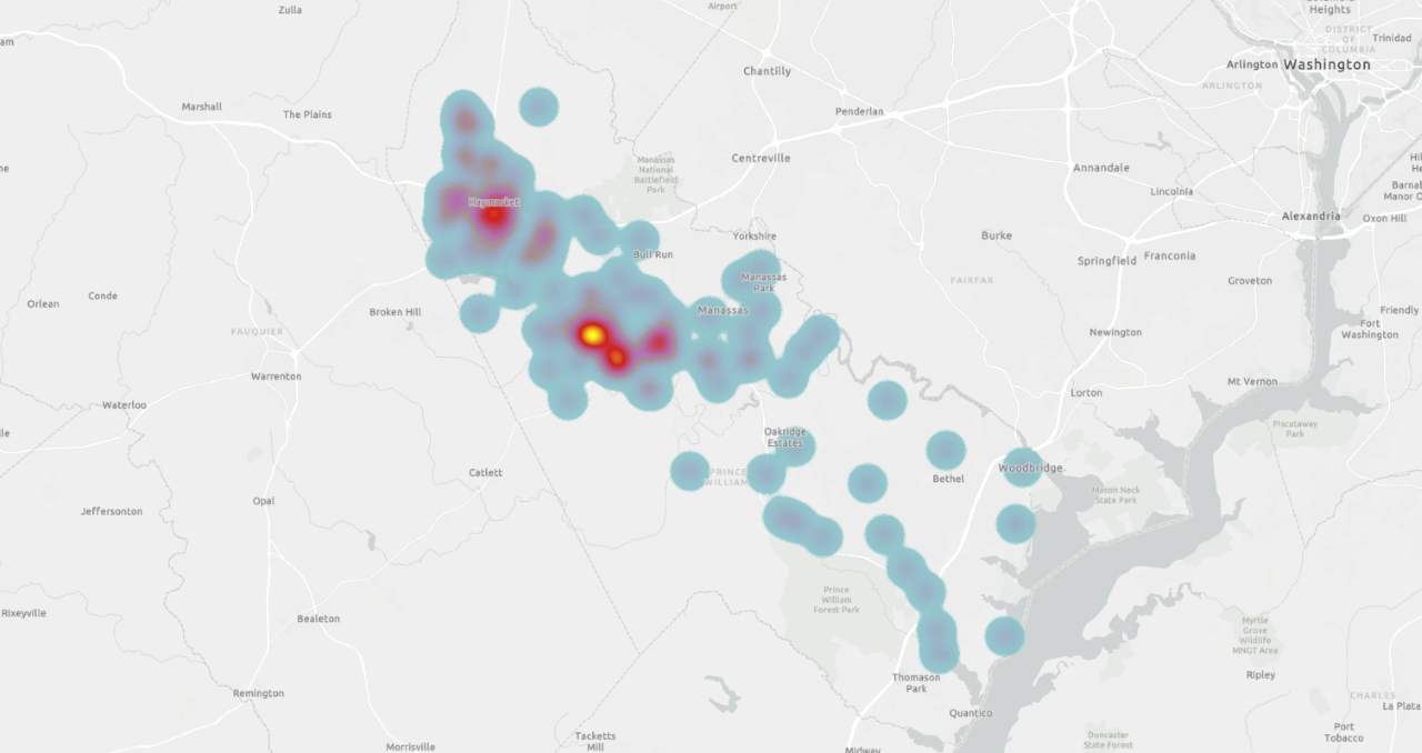 Spotted lanternfly heat map 
