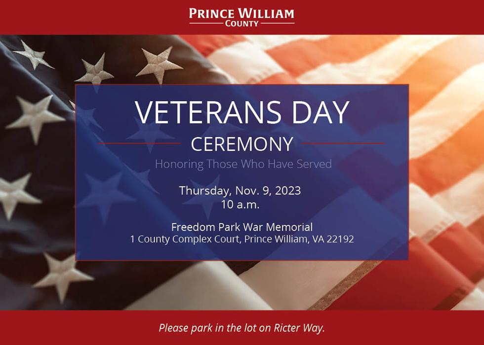 Veterans Day Ceremony Nov. 9