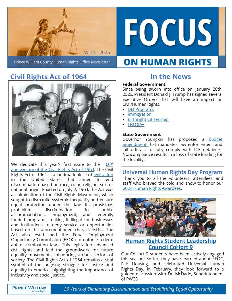 2025 Winter Newsletter