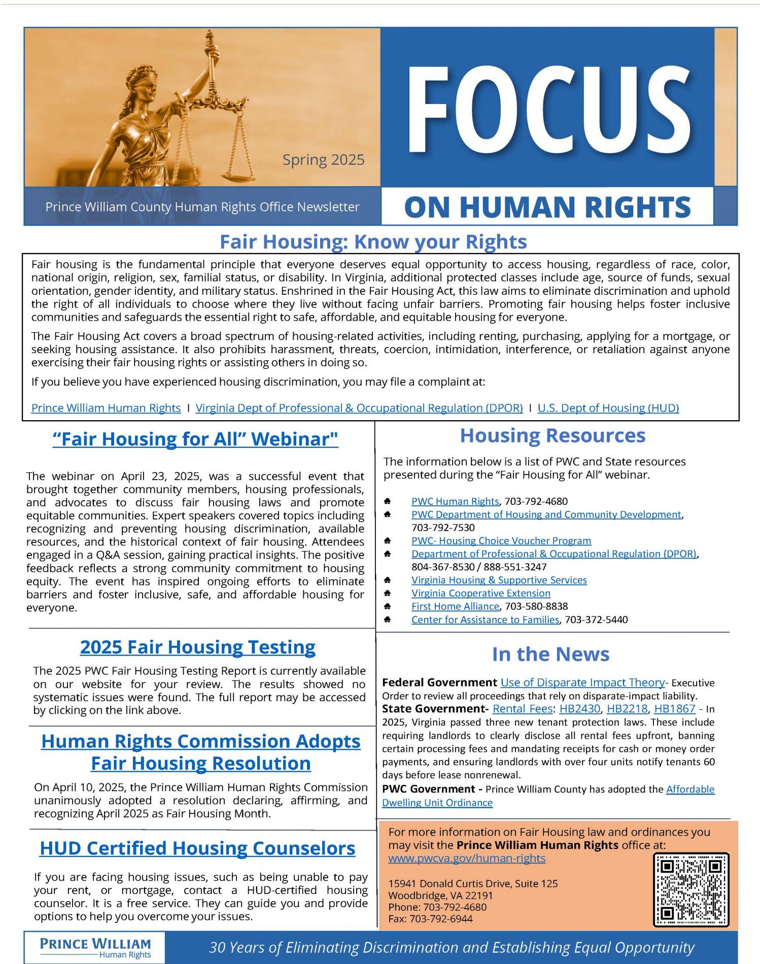 Spring Newsletter
