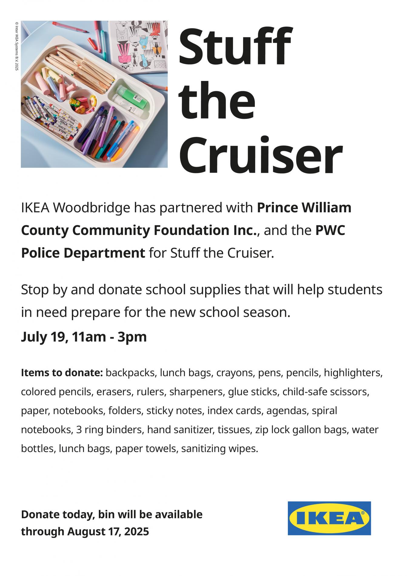 police school drive event