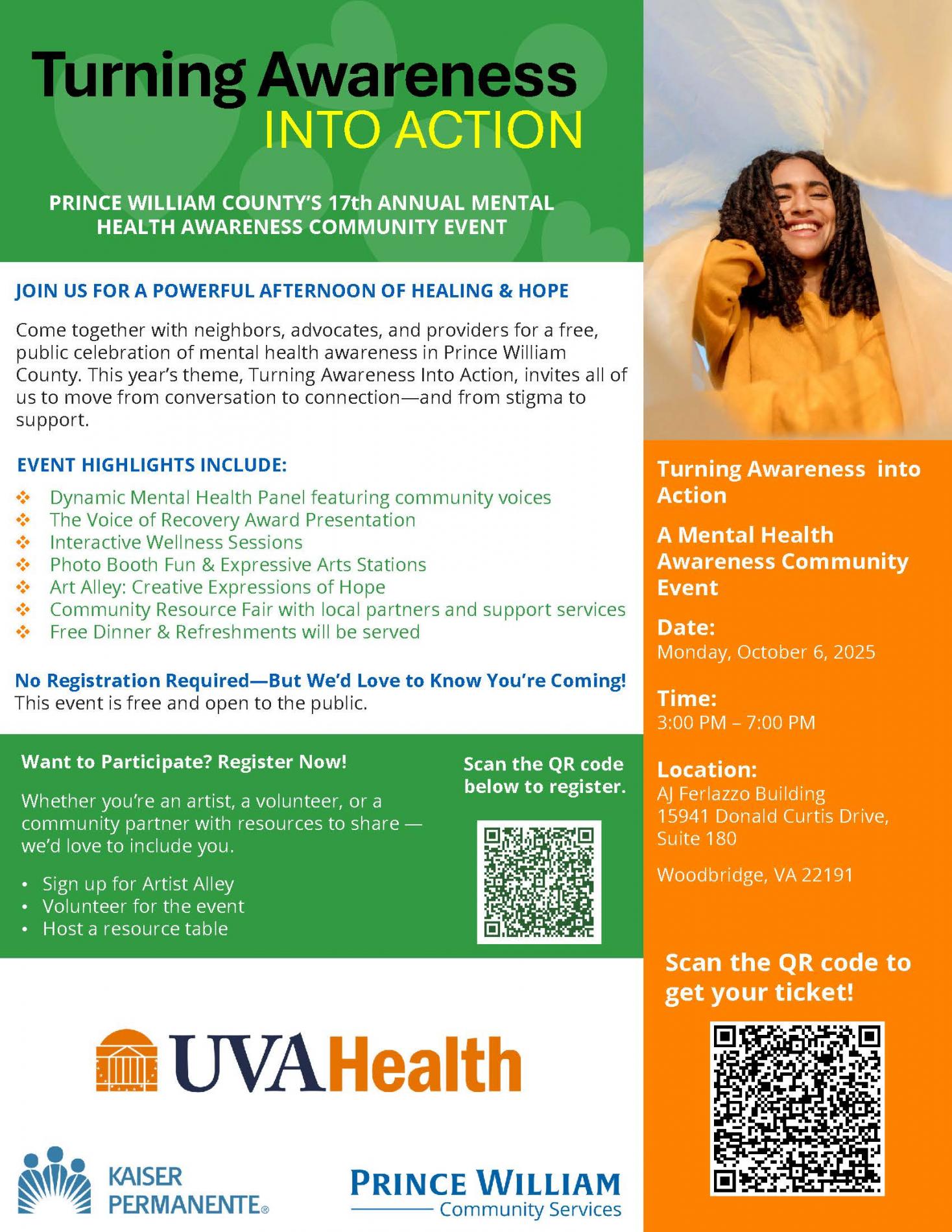 PWC 17th Annual Mental Health Awareness Community Event