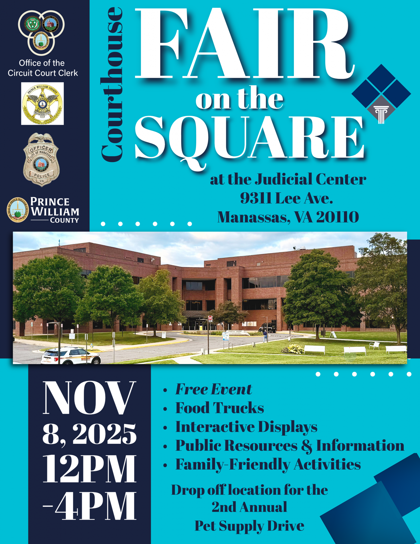 Courthouse Fair on the Square Flyer with Date and Details