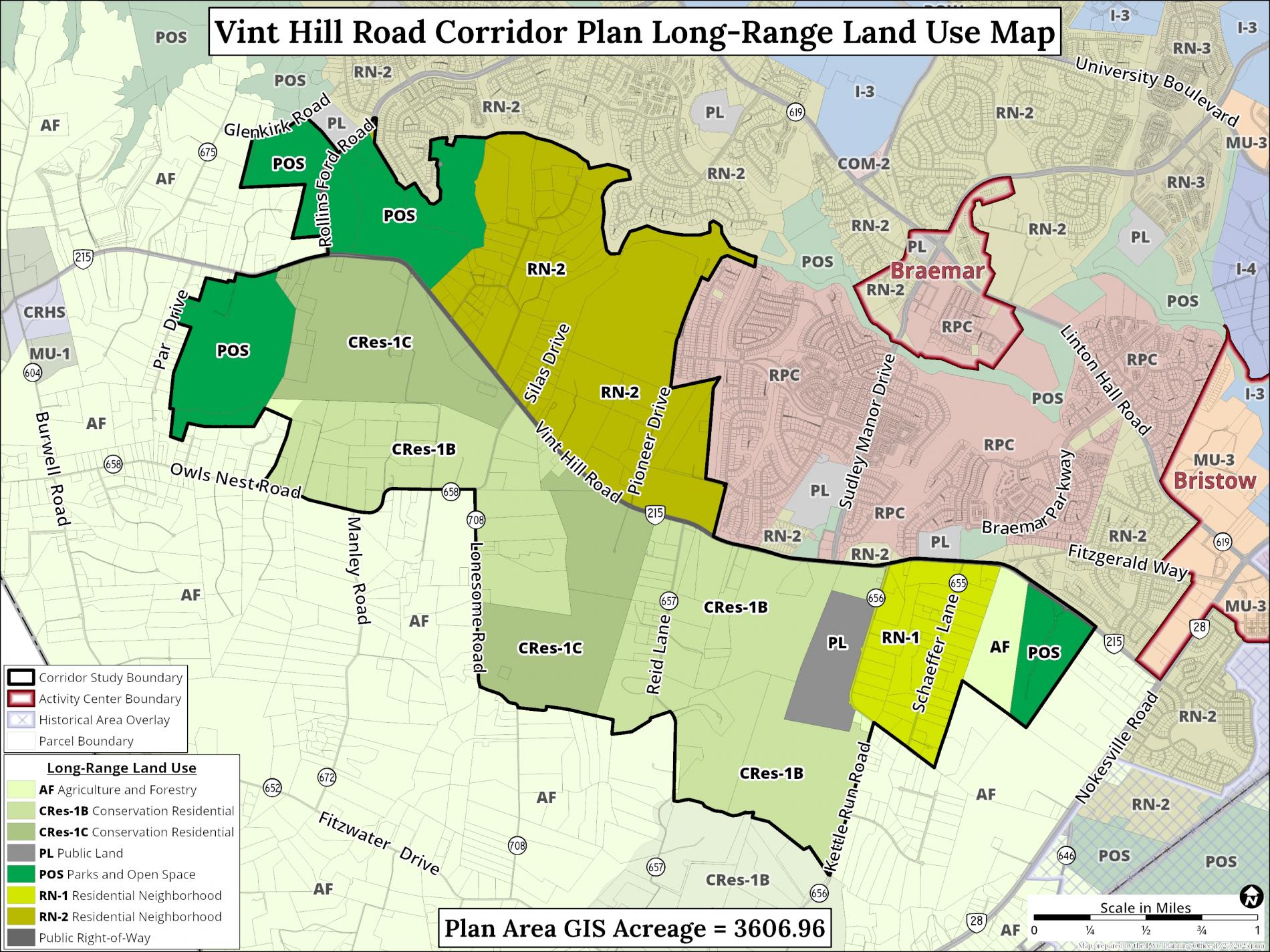 Vint Hill Corridor Study Long Range Map