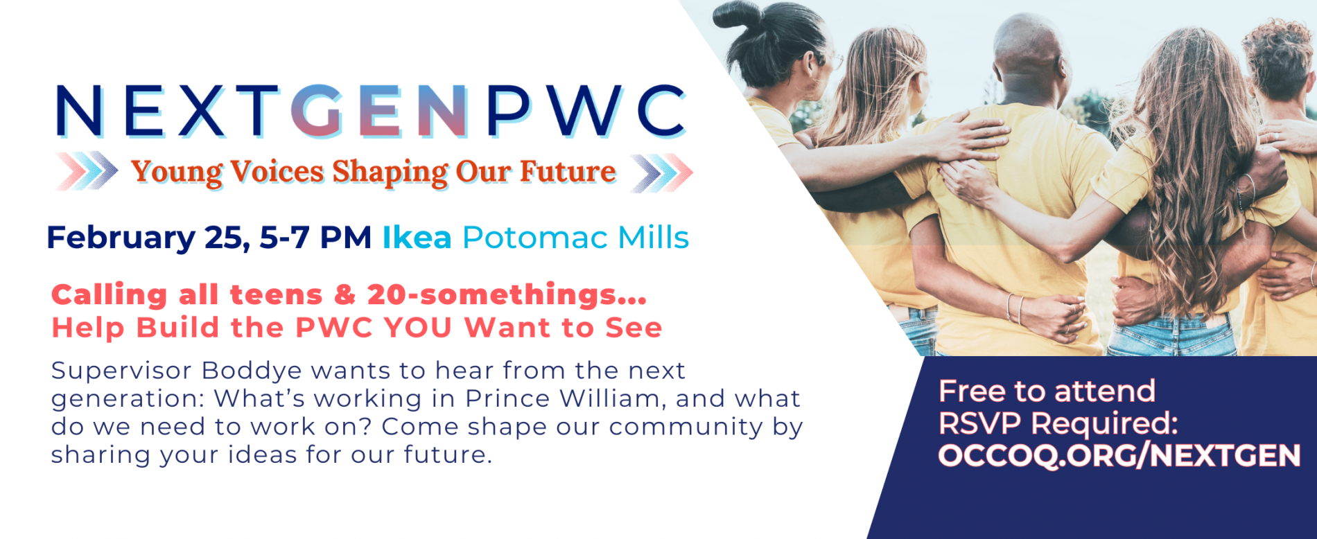 Next Gen PWC event flyer