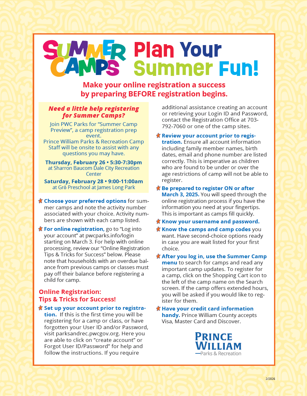 Summer Camps Quick Tips 2026