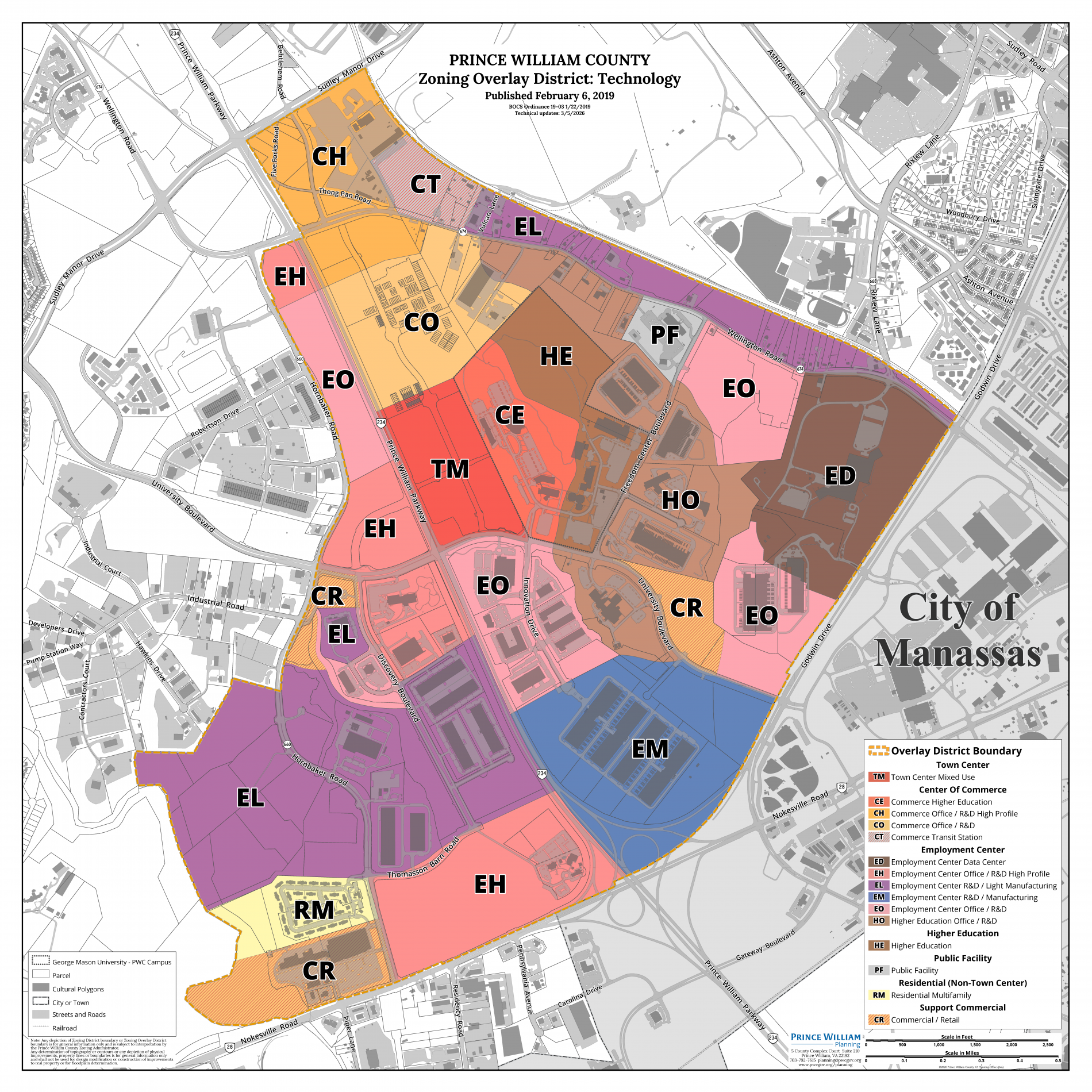Technology Zoning Overlay District Map
