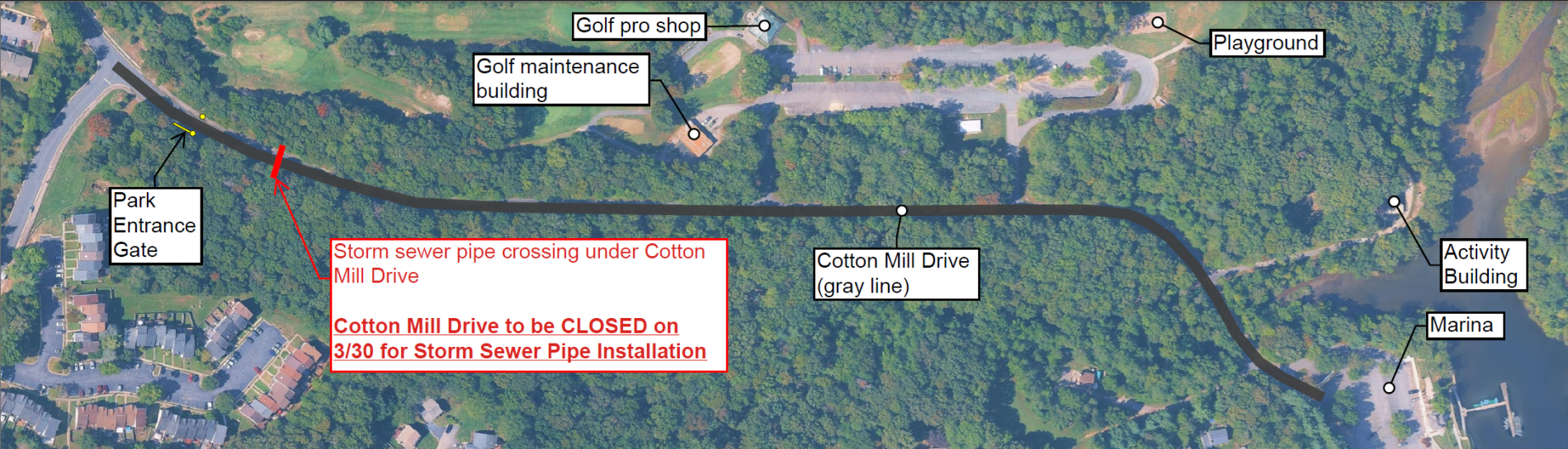 Map of Cotton Mill Drive