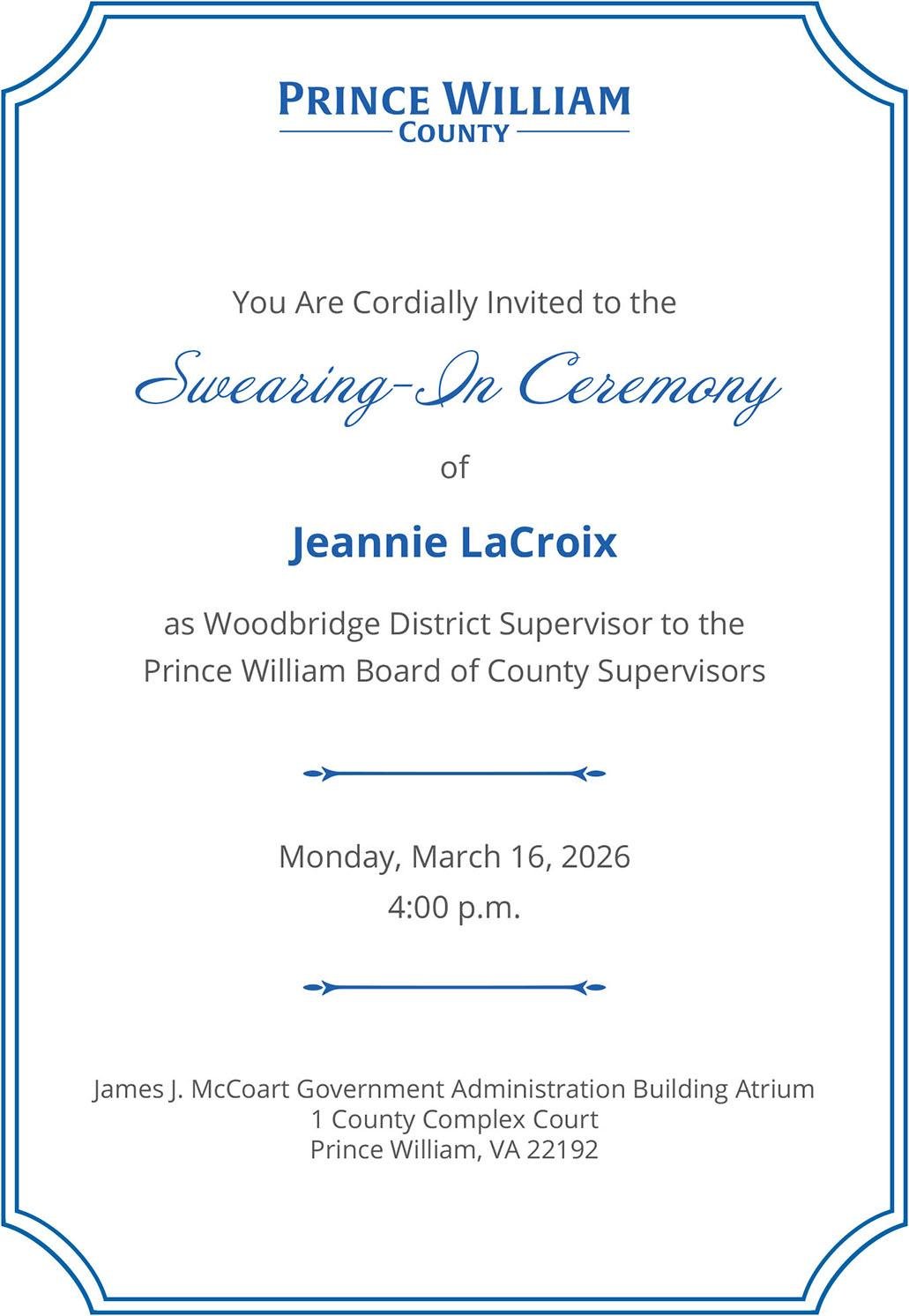 lacroix swearing-in