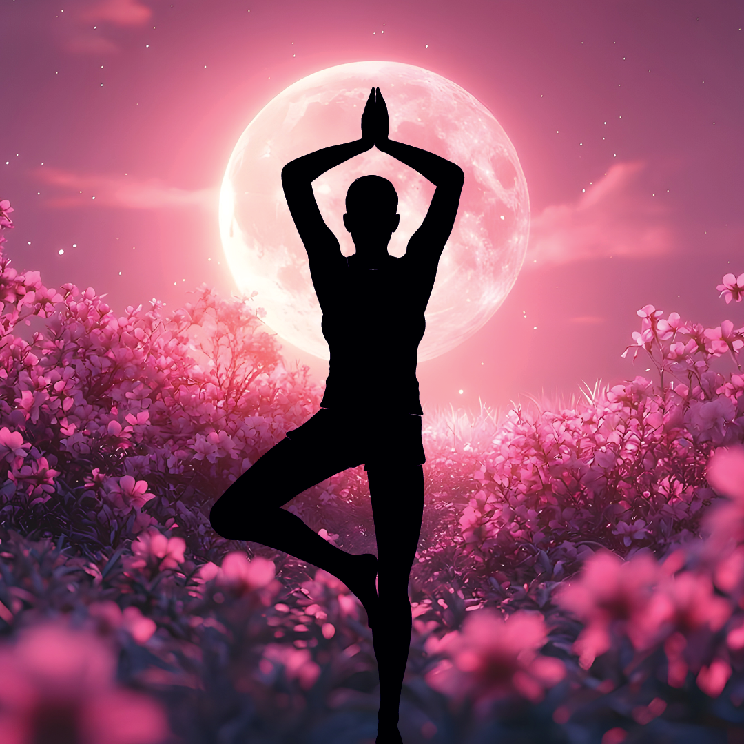 Strawberry Full Moon Yoga