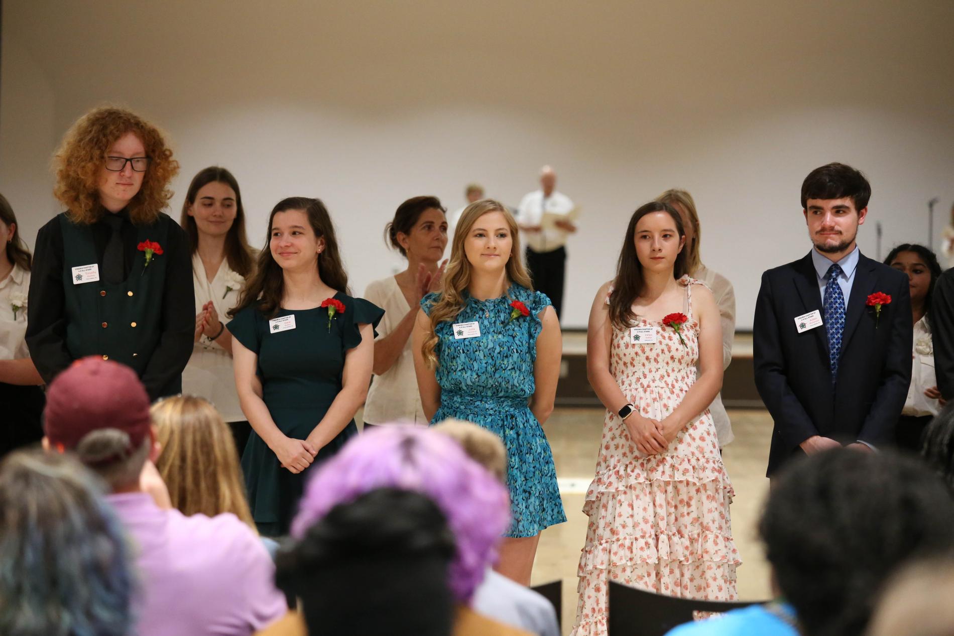 4-H'ers standing for induction into Virginia 4-H All Stars in 2025.