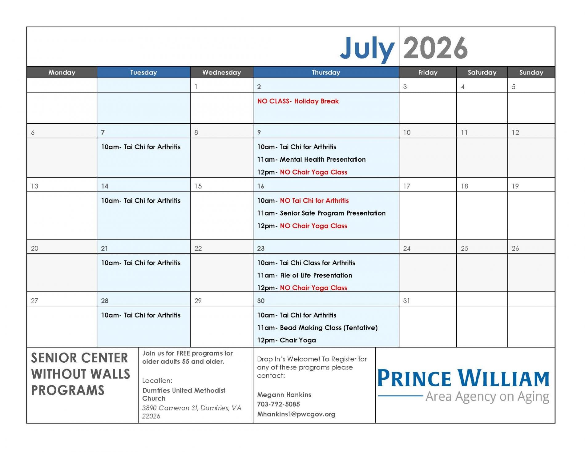 July updated SCWW