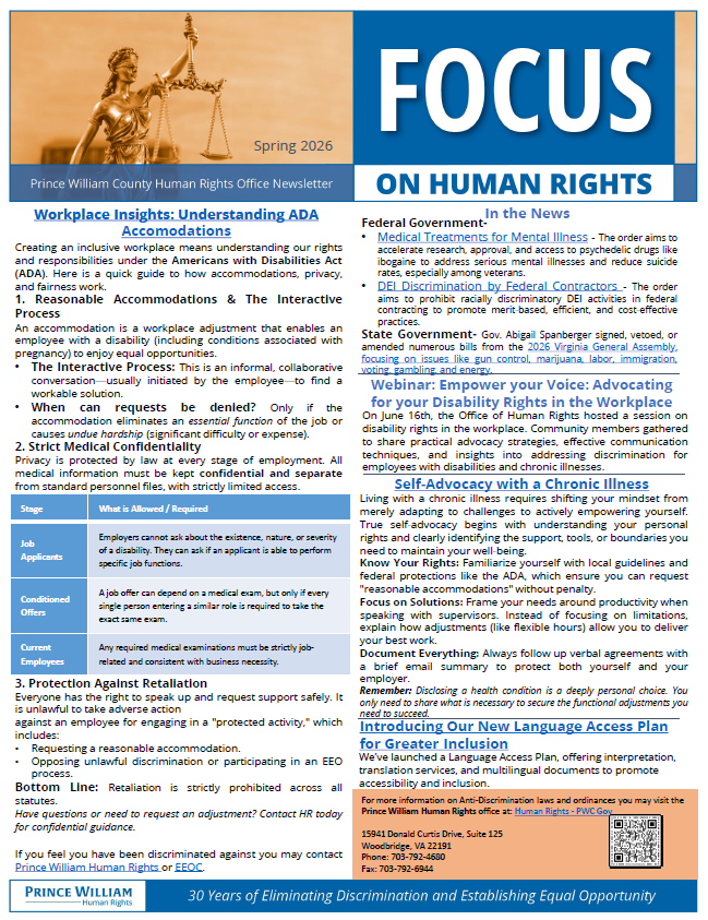 Focus on Human Rights Spring 2026