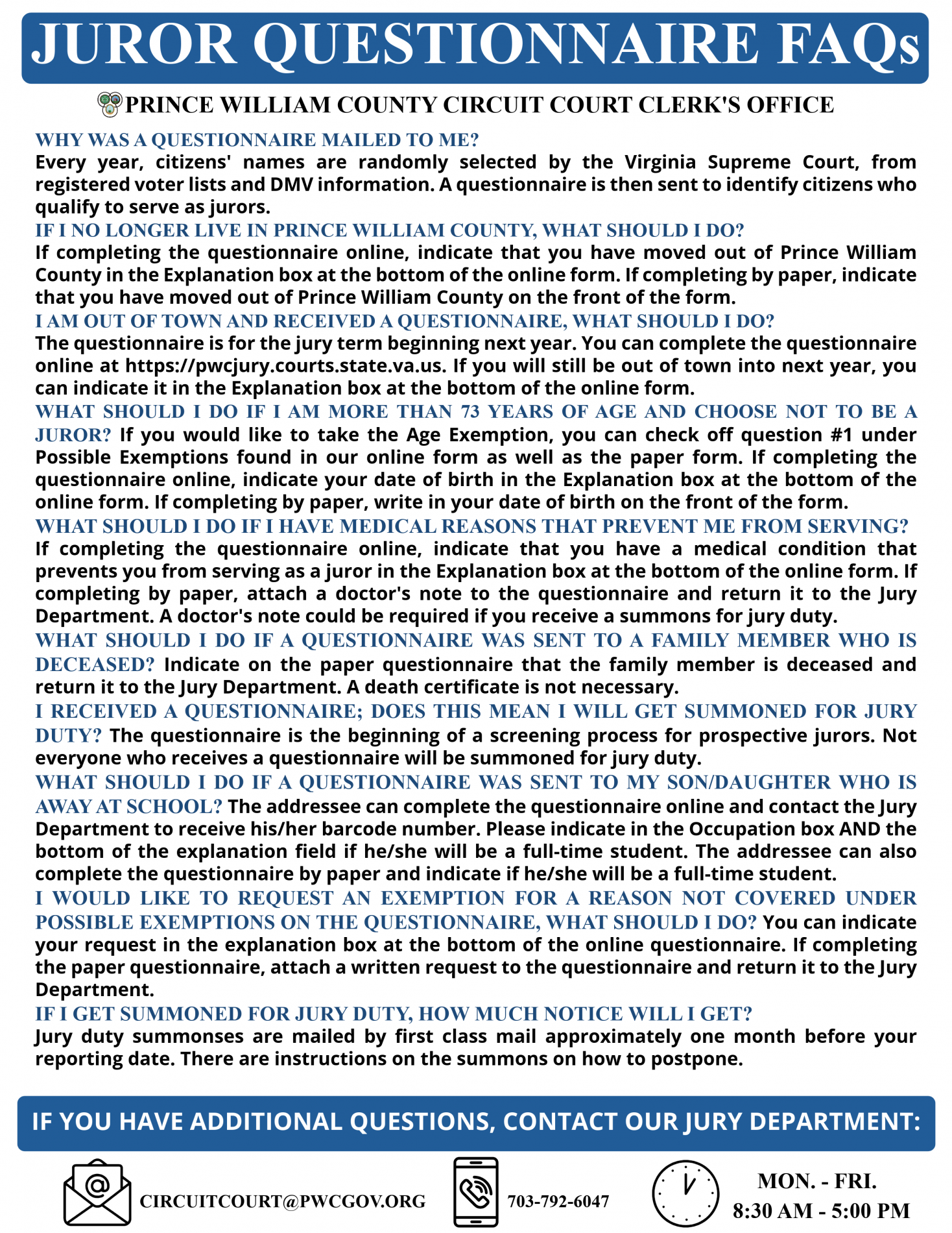 2027 Jury Questionnaires