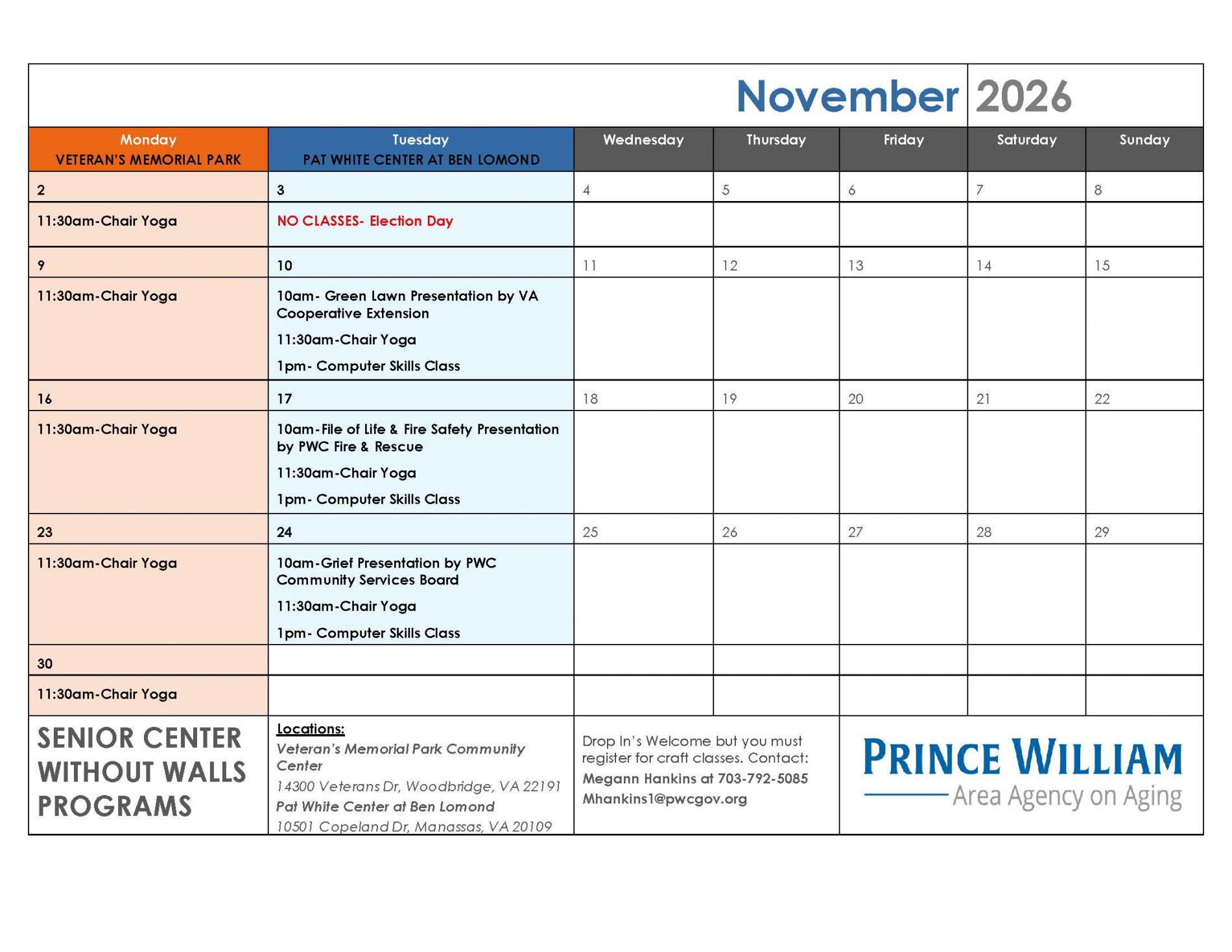 November SCWW 2026