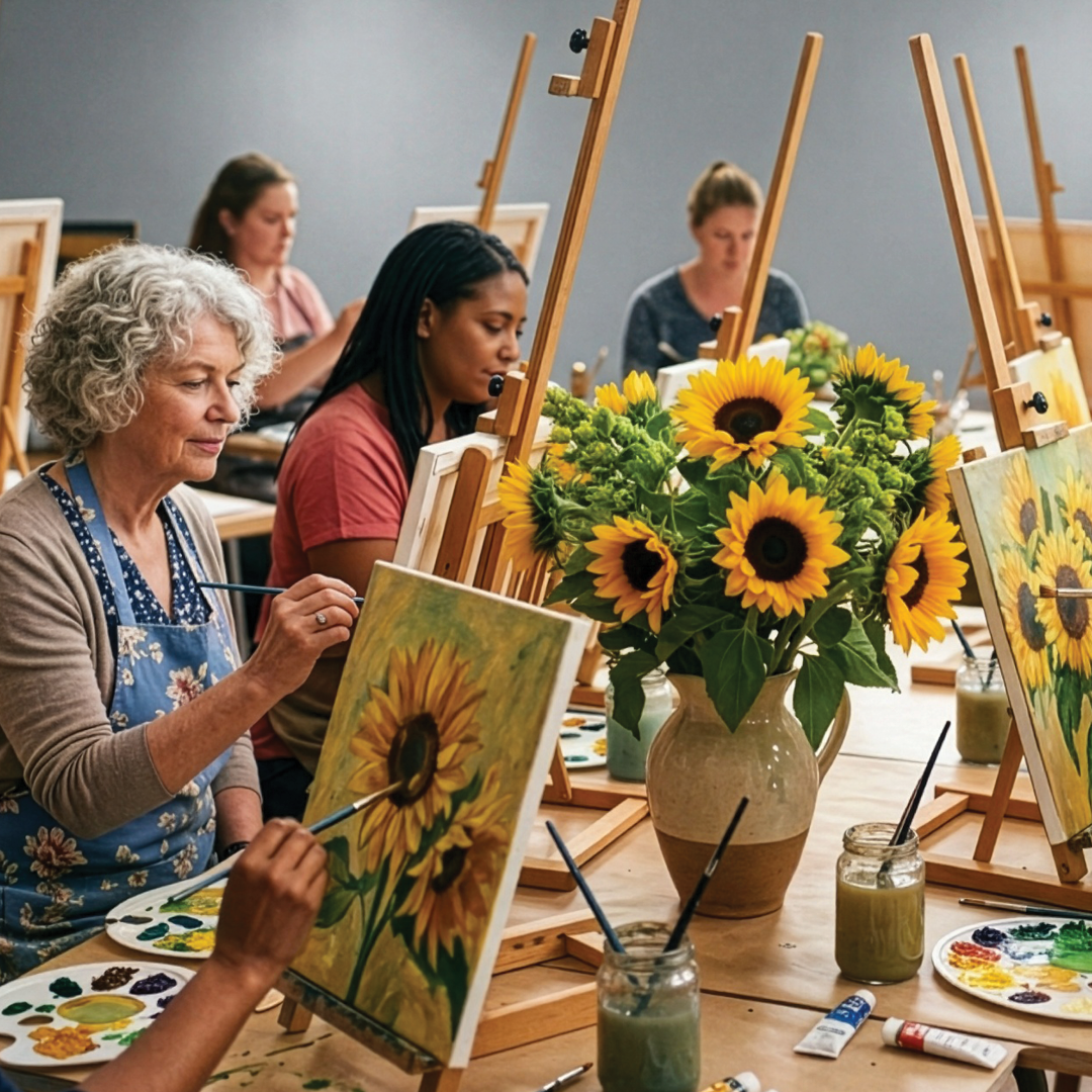 Sunflowers Paint & Sip