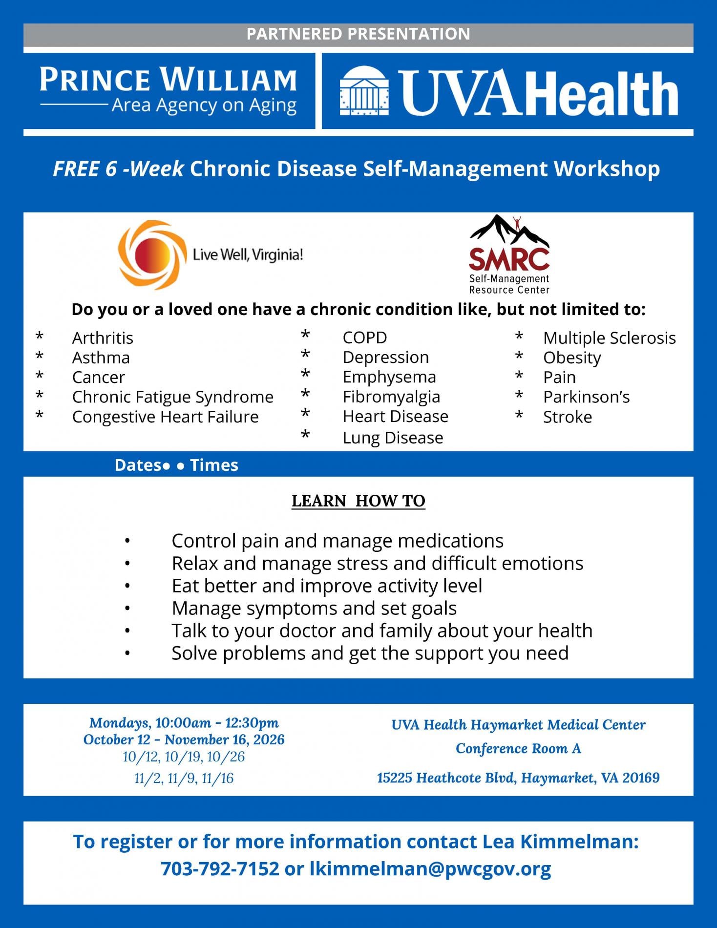 UVA Health Chronic Disease Workshop